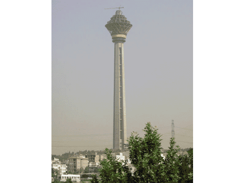 Milad Tower in Tehran is the world's 4th tallest tower located in the Tehran International Trade and Convention Center
